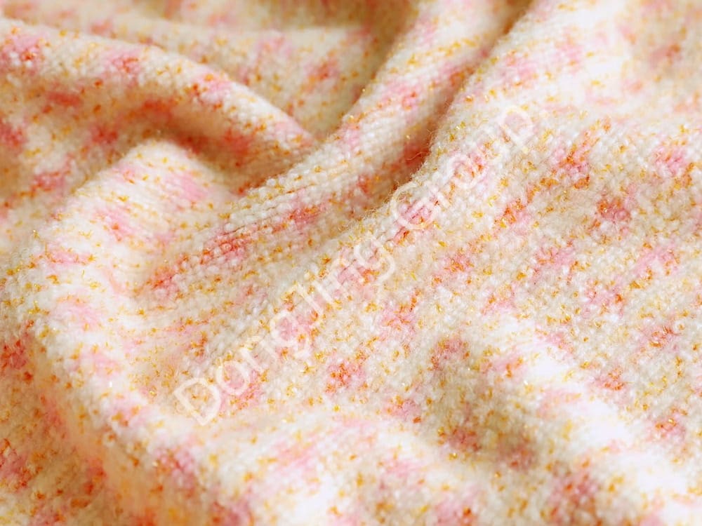 0KW0266-ゴールデンサクラピンクフレグランス faux fur fabric