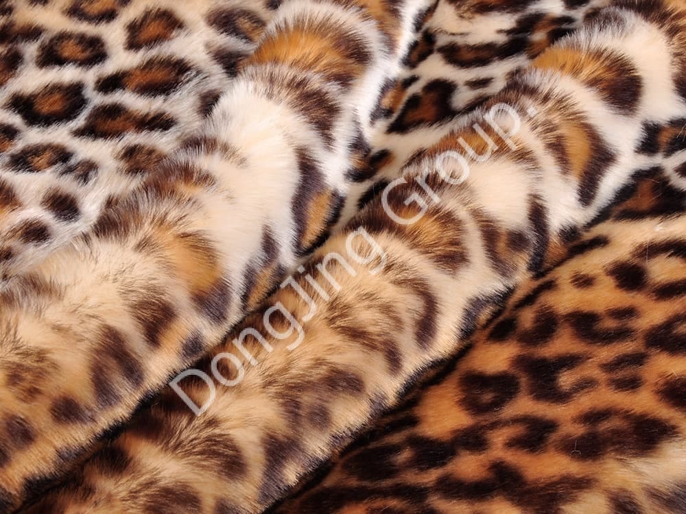 DP1099-Miprintダブルカラーヒョウプリント faux fur fabric