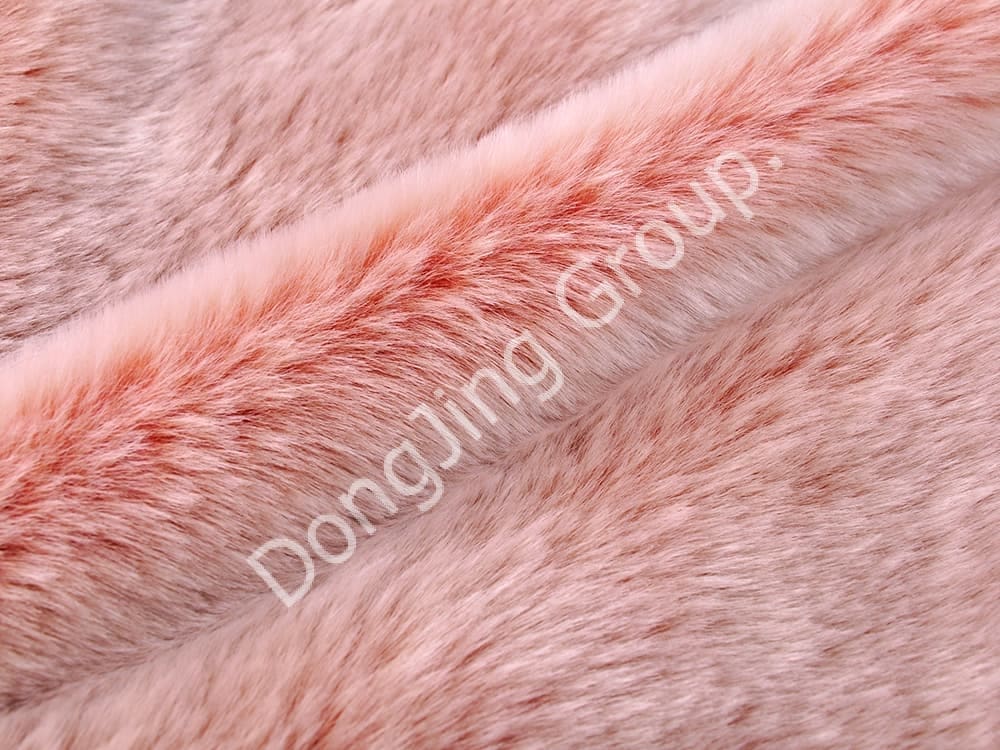 DP0960-ピンクホワイト faux fur fabric