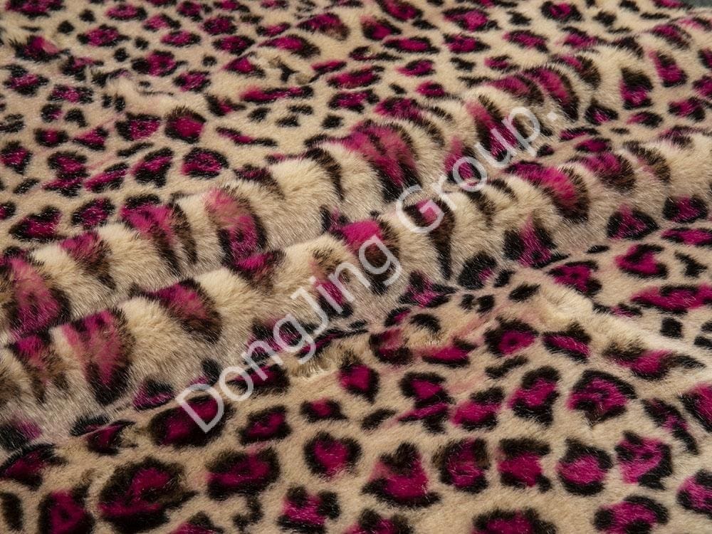 9HG0158-ライスレオパードレオパードプリント faux fur fabric