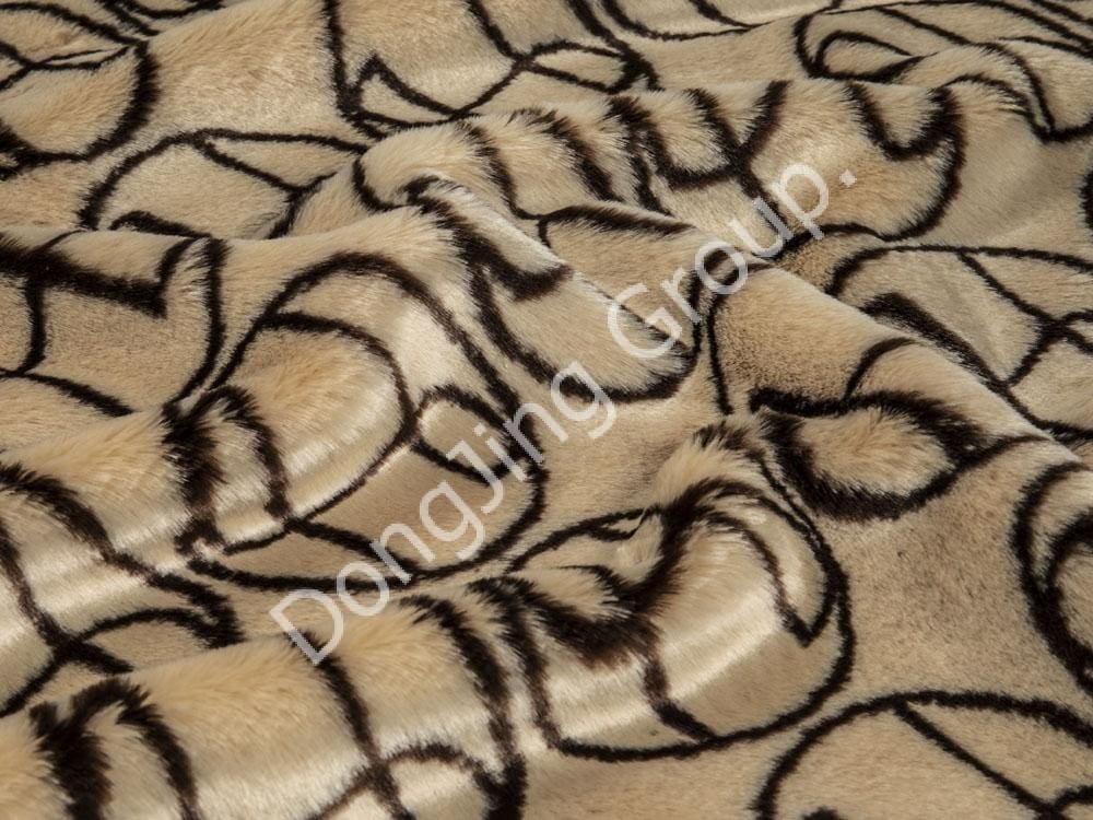 9HW0504-2色のジャカードウサギの毛 faux fur fabric