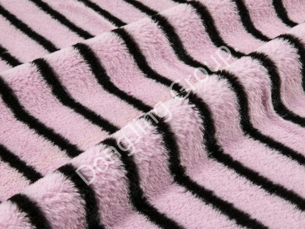 9KT0172-輪転機のラビットファー faux fur fabric