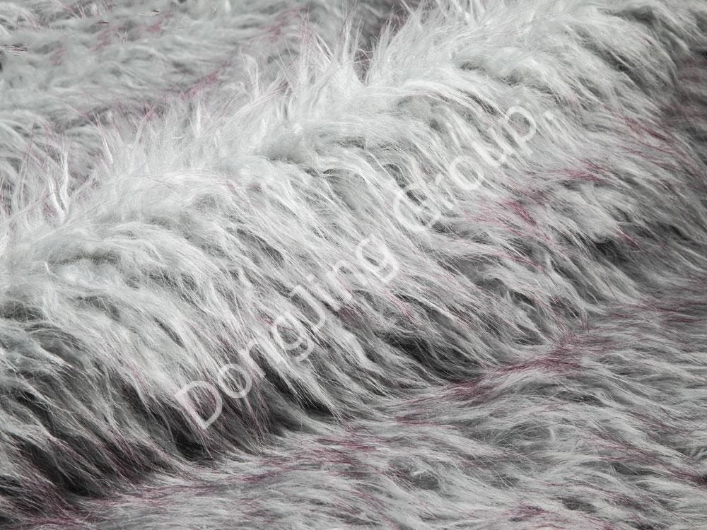 9KW0336-明るい青色のウールの先端がビーチウールを押します faux fur fabric