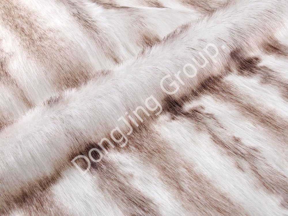 DP0626-白く染められた先端 faux fur fabric