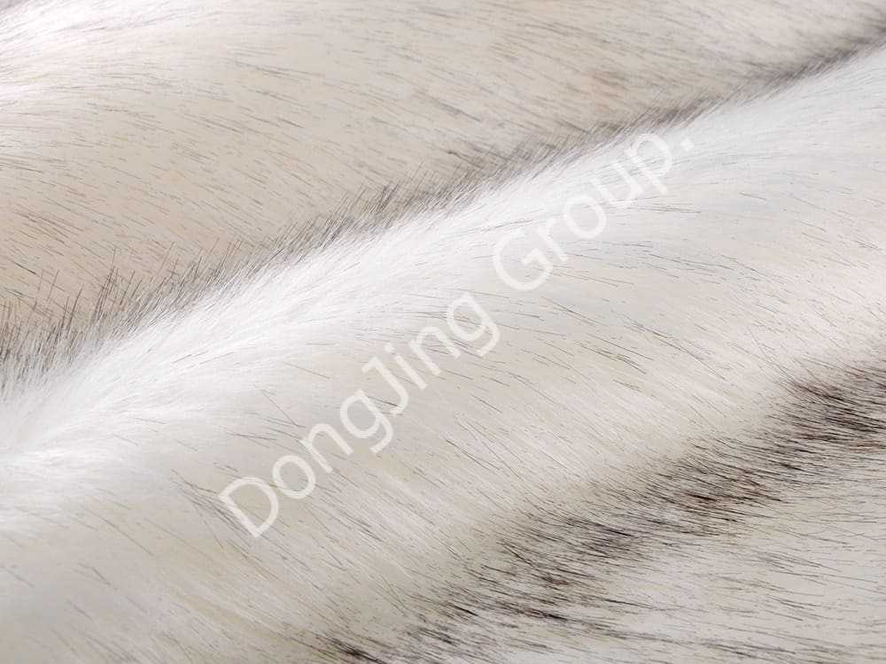 DP0630-白染めのチップ faux fur fabric