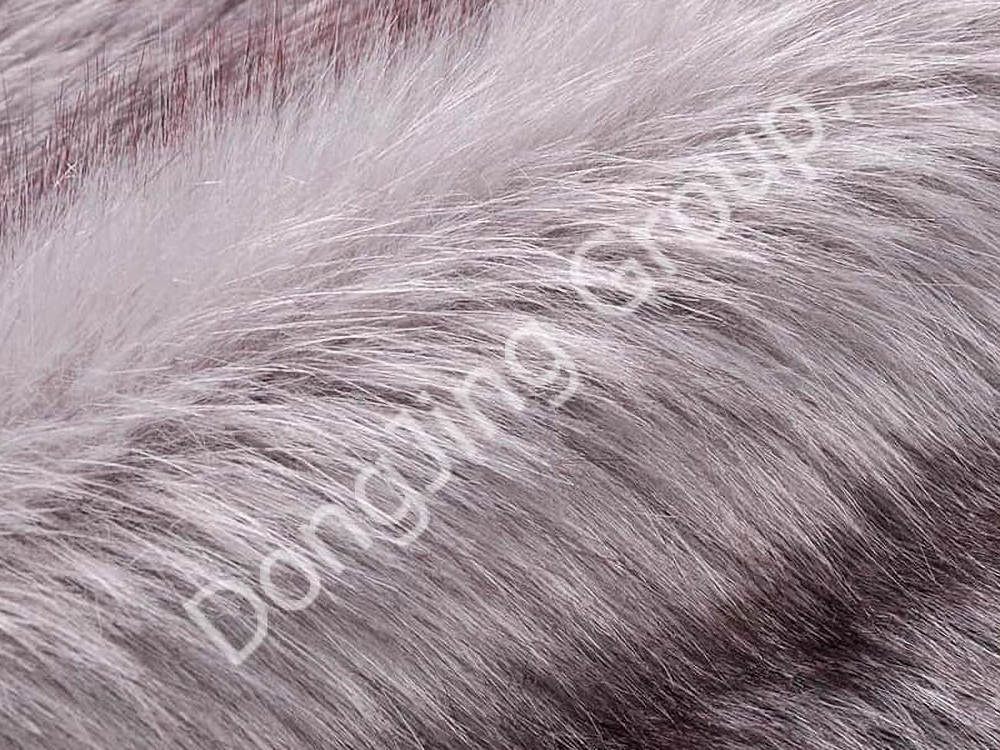 DP0699-ミディアムグレー染めチップ faux fur fabric