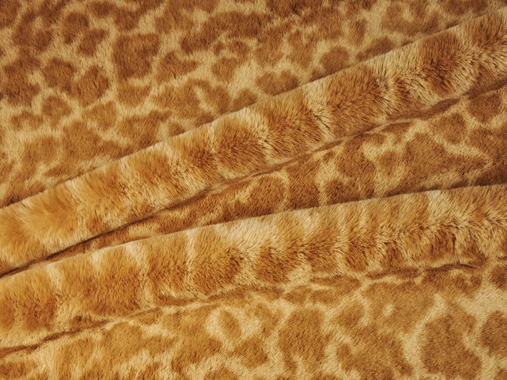 XKT0402-ディープオレンジアリスバニーダウン faux fur fabric